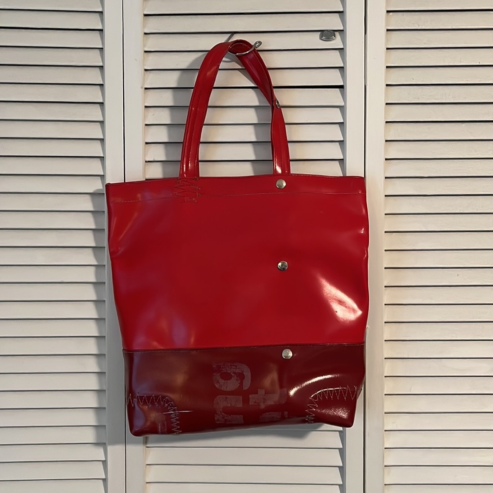 Vintage tote bag- Mod -Red MCM - Picture 3 of 4